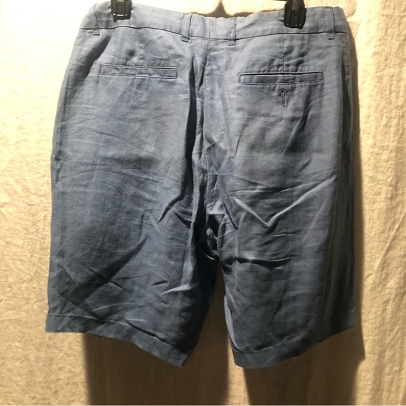 Vince Lightweight Hemp walking shorts medium blue linen look size 33 - Picture 6 of 6